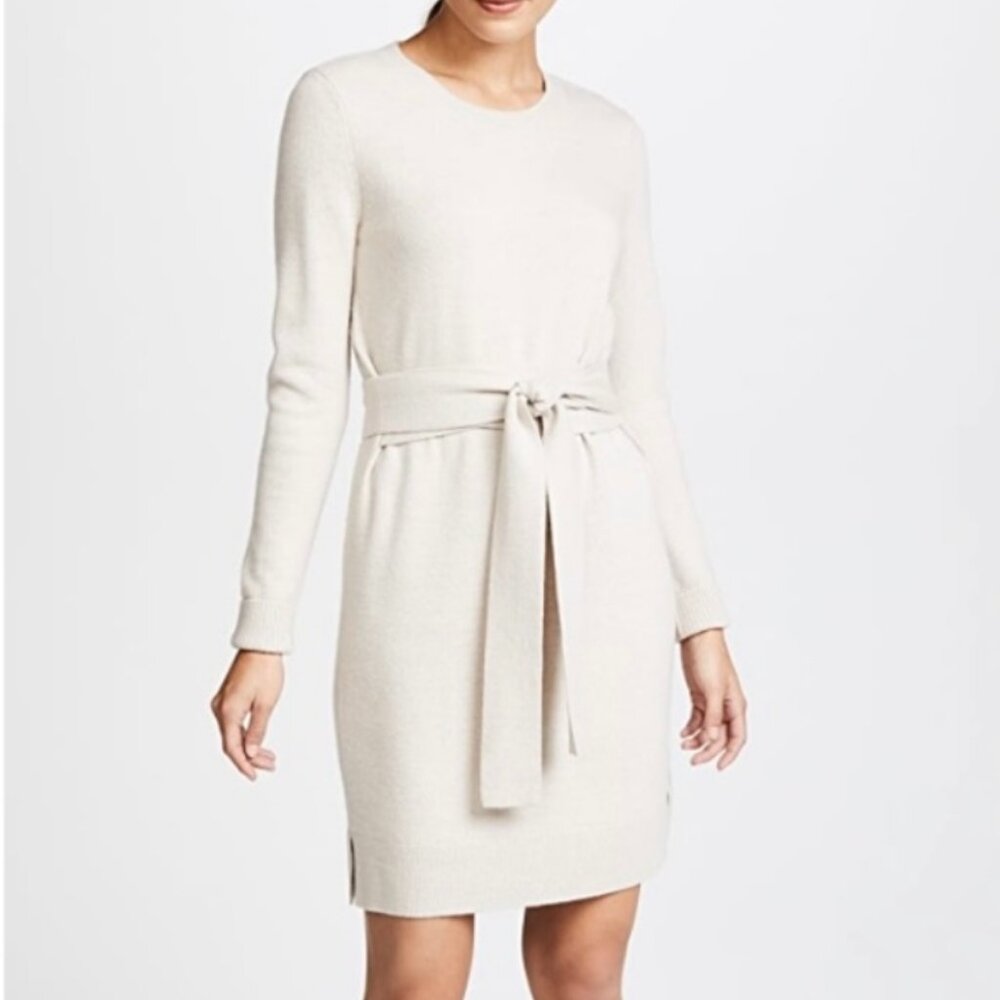 New Club Monaco REMLEE SWEATER DRESS IN SAND HEATHER Size S